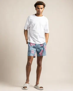 Jacks Idyllic Elastic Waist Shorts Slate Blue Sale