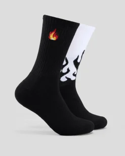 Sanction Ignite Socks 2 Pack Black/white Online