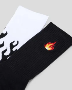 Sanction Ignite Socks 2 Pack Black/white Online