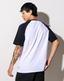 Quiksilver Impaired Raglan T-Shirt White Discount