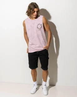 Lucid Inception Muscle Tank Lt Purple Mottle Sale