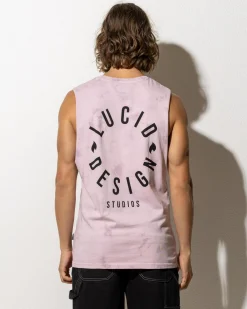 Lucid Inception Muscle Tank Lt Purple Mottle Sale