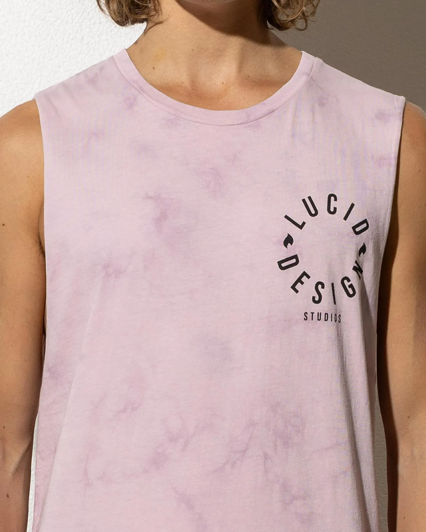 Lucid Inception Muscle Tank Lt Purple Mottle Sale