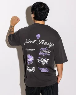 Silent Theory Influence Box T-Shirt Charcoal