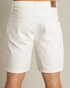 Lucid Inhabit Denim Walk Shorts Off White New
