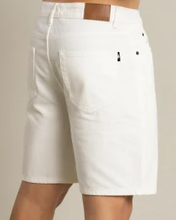 Lucid Inhabit Denim Walk Shorts Off White New