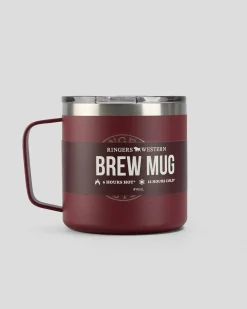 Ringers Western Insulated Brew Mug Maroon Sale