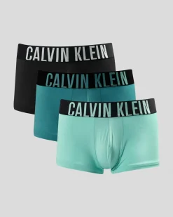 Calvin Klein Intense Power Micro Low Rise Trunks 3 Pack Black/tickled Green/mediterranea Sale