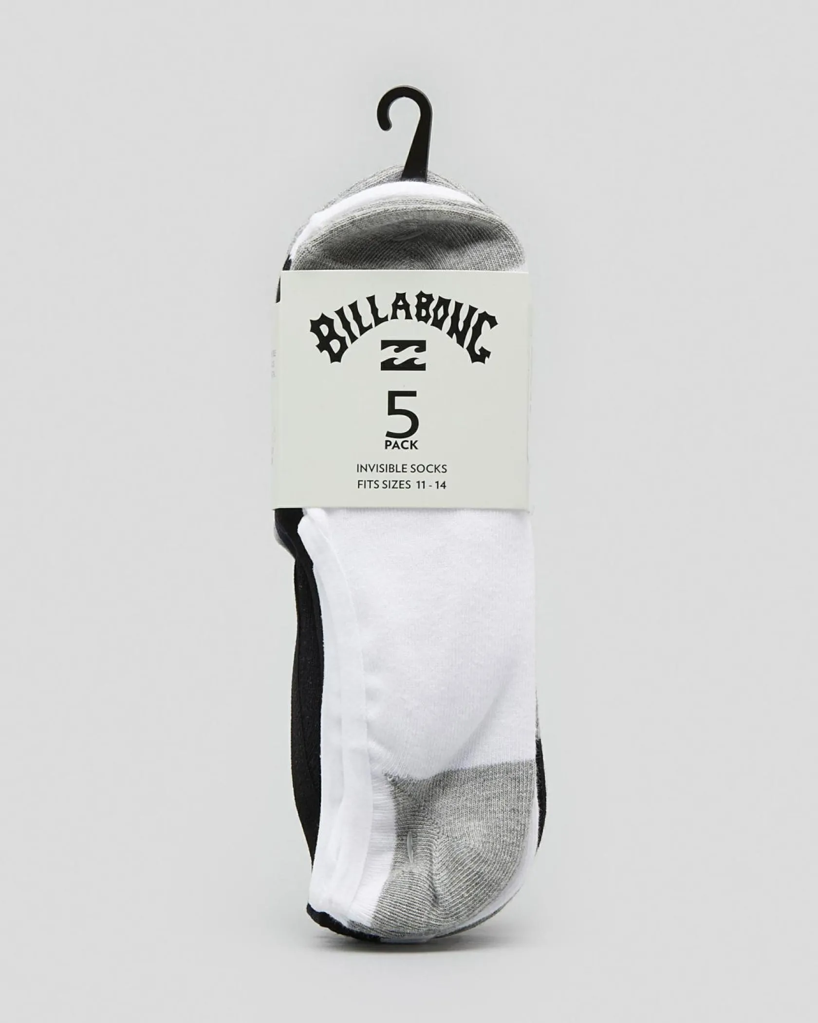 Billabong Invisible Socks 5 Pack Multi Outlet