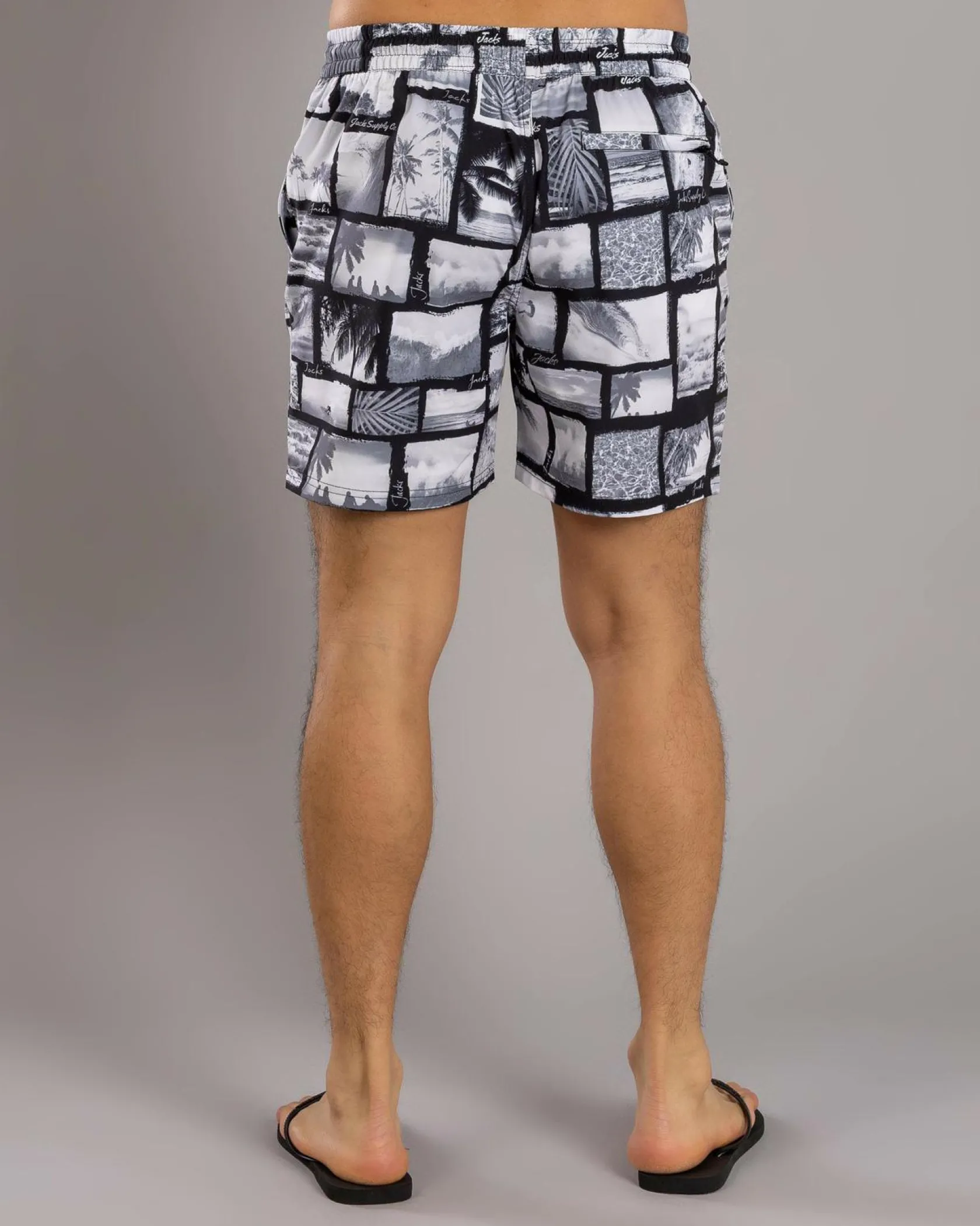 Jacks Jordy Elastic Waist Shorts Grey New