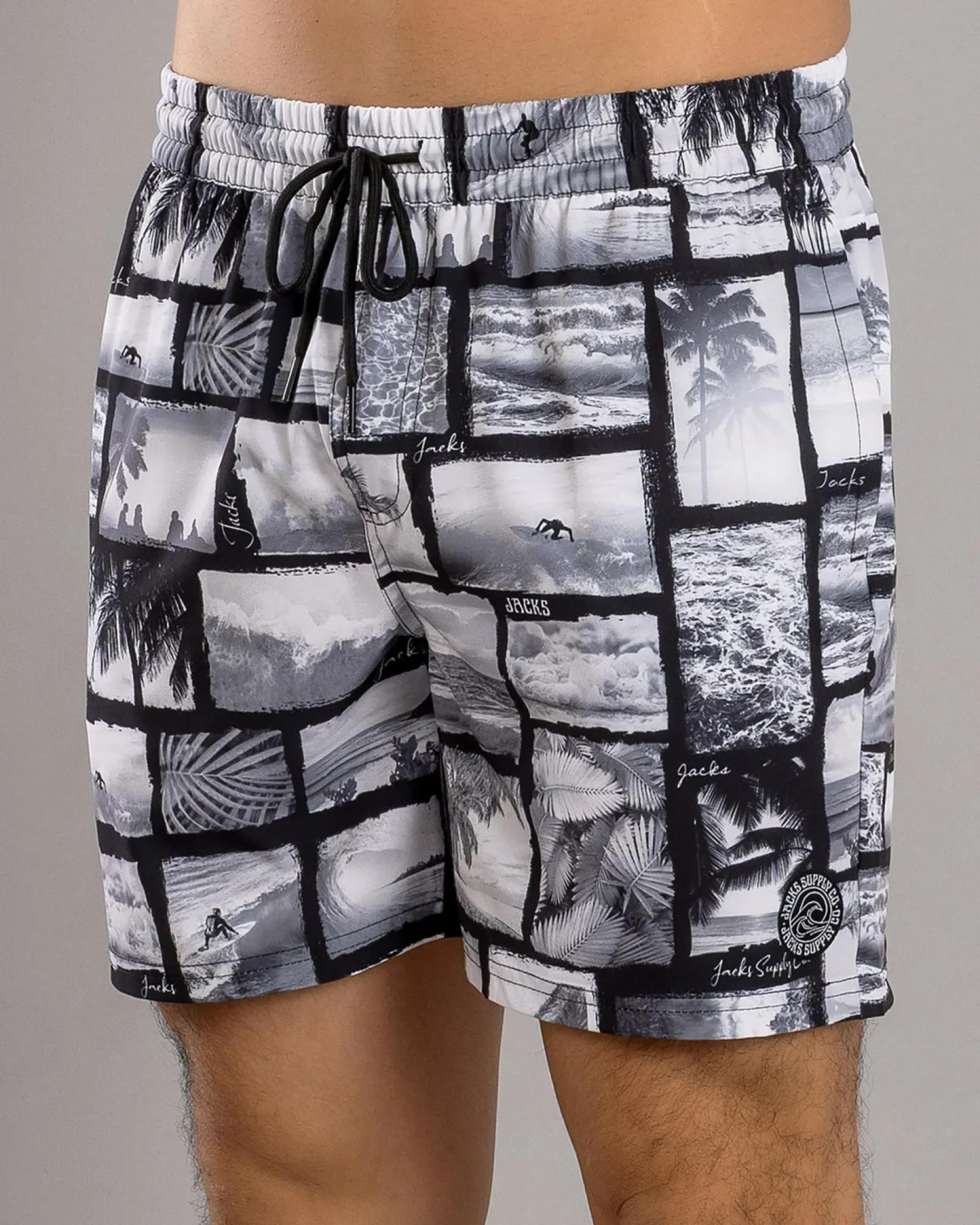 Jacks Jordy Elastic Waist Shorts Grey New