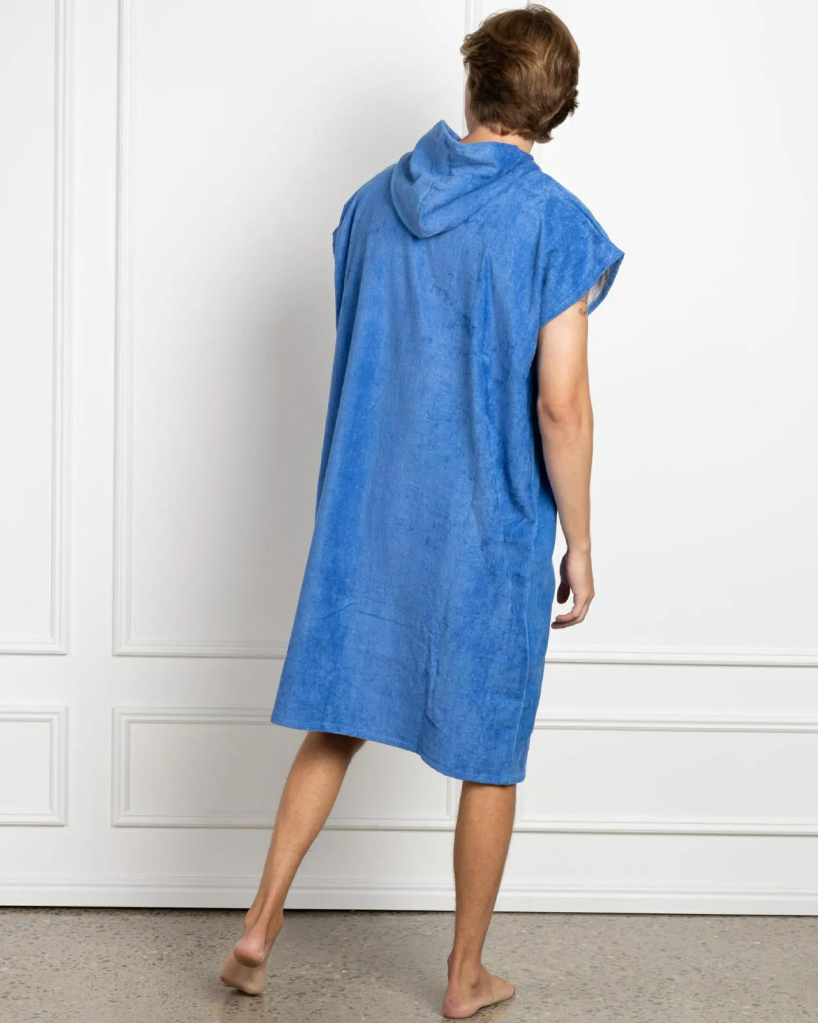 Rusty Just Surfing Hooded Towel Yonder Blue