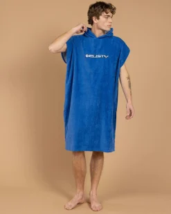 Rusty Just Surfing Hooded Towel Royal Blue Hot