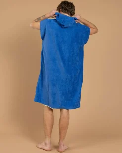 Rusty Just Surfing Hooded Towel Royal Blue Hot