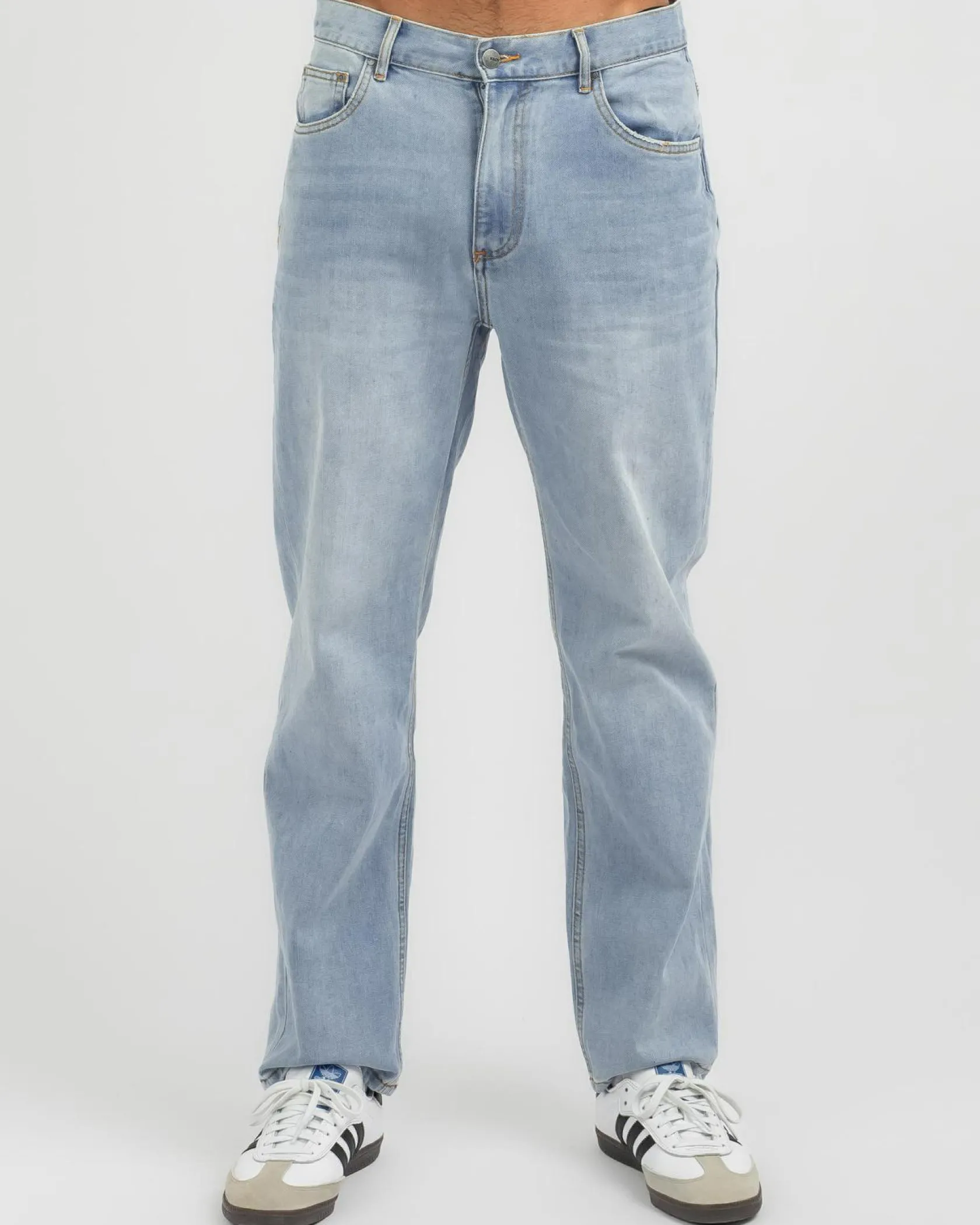 Kiss Chacey K5 Relaxed Fit Jeans Sunbleached Blue Hot