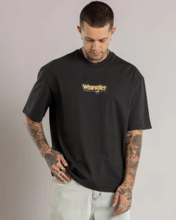 Wrangler Kabel Slacker T-Shirt Worn Black Discount
