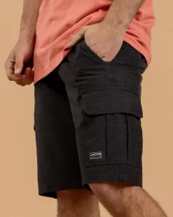 Jacks Kahana Hybrid Walk Shorts Black Clearance