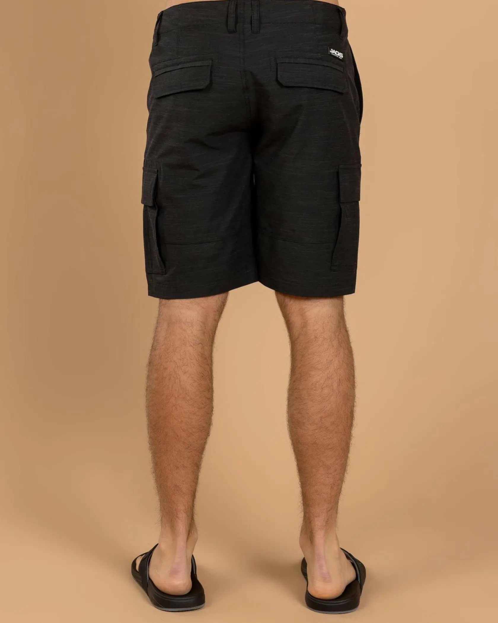 Jacks Kahana Hybrid Walk Shorts Black Clearance