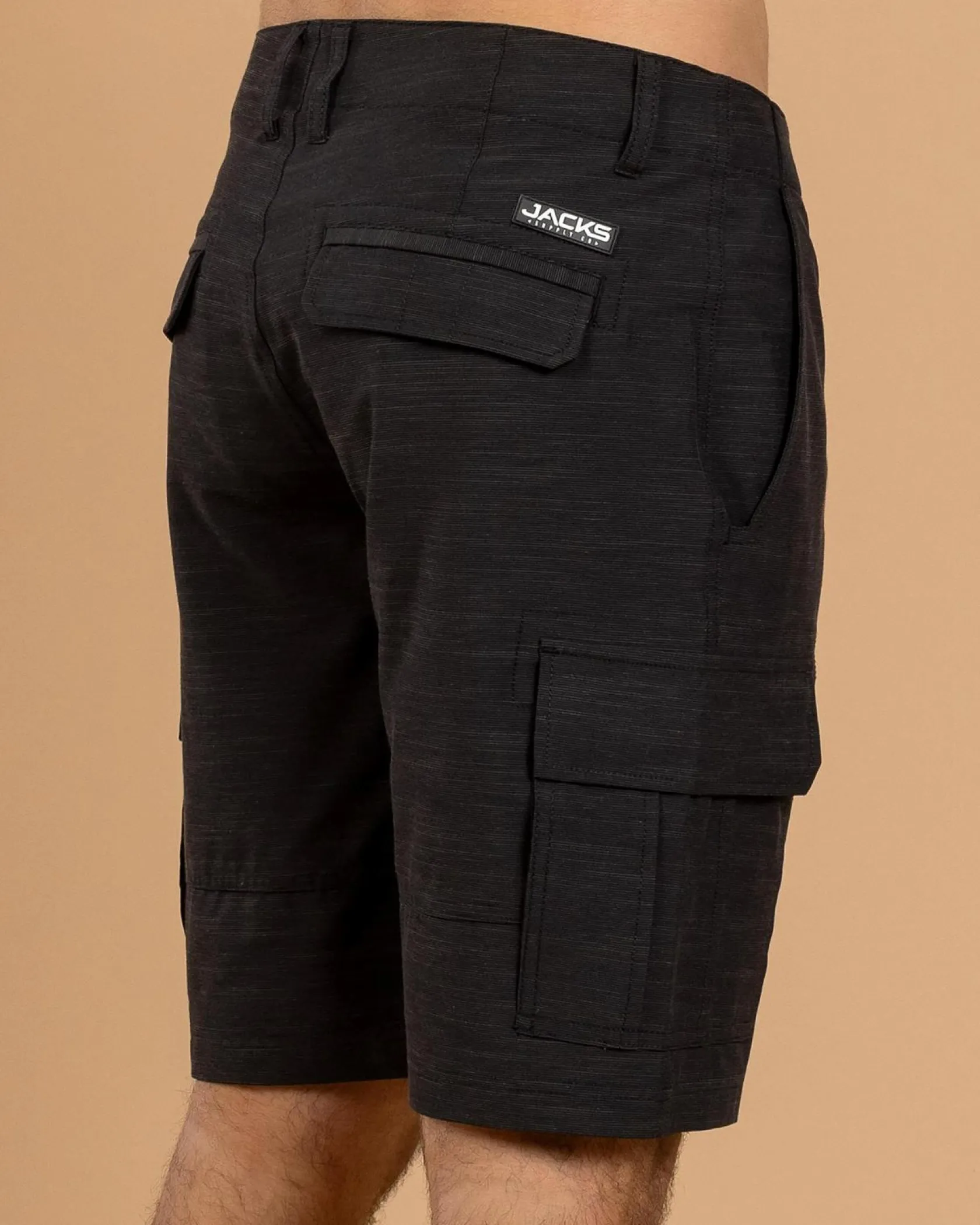 Jacks Kahana Hybrid Walk Shorts Black Clearance