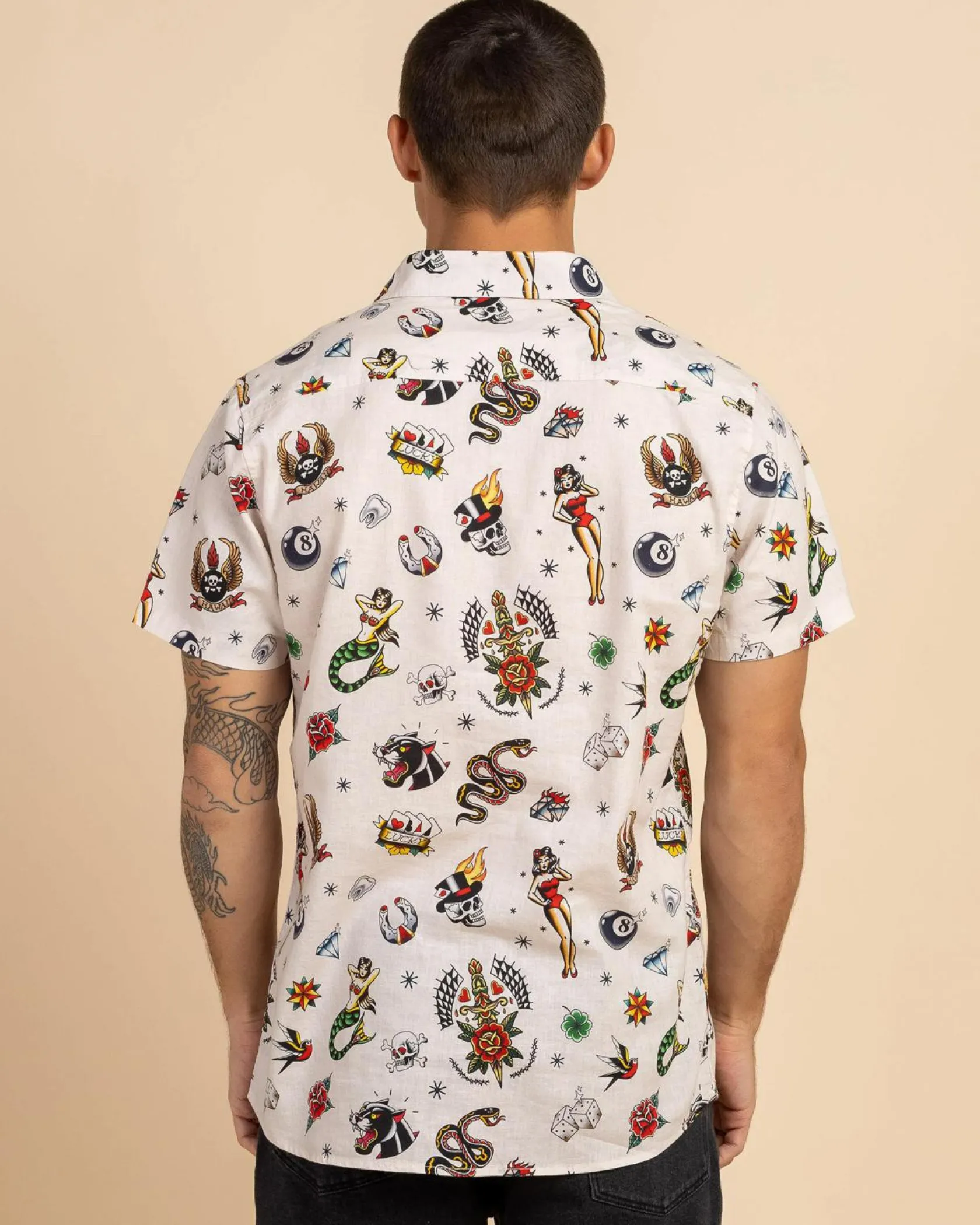 Salty Life Karma Short Sleeve Shirt Cream Sale