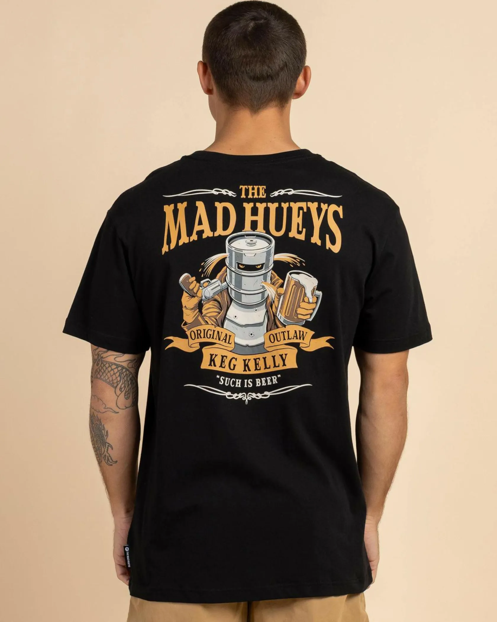The Mad Hueys Keg Kelly Such Is Beer T-Shirt Black Outlet