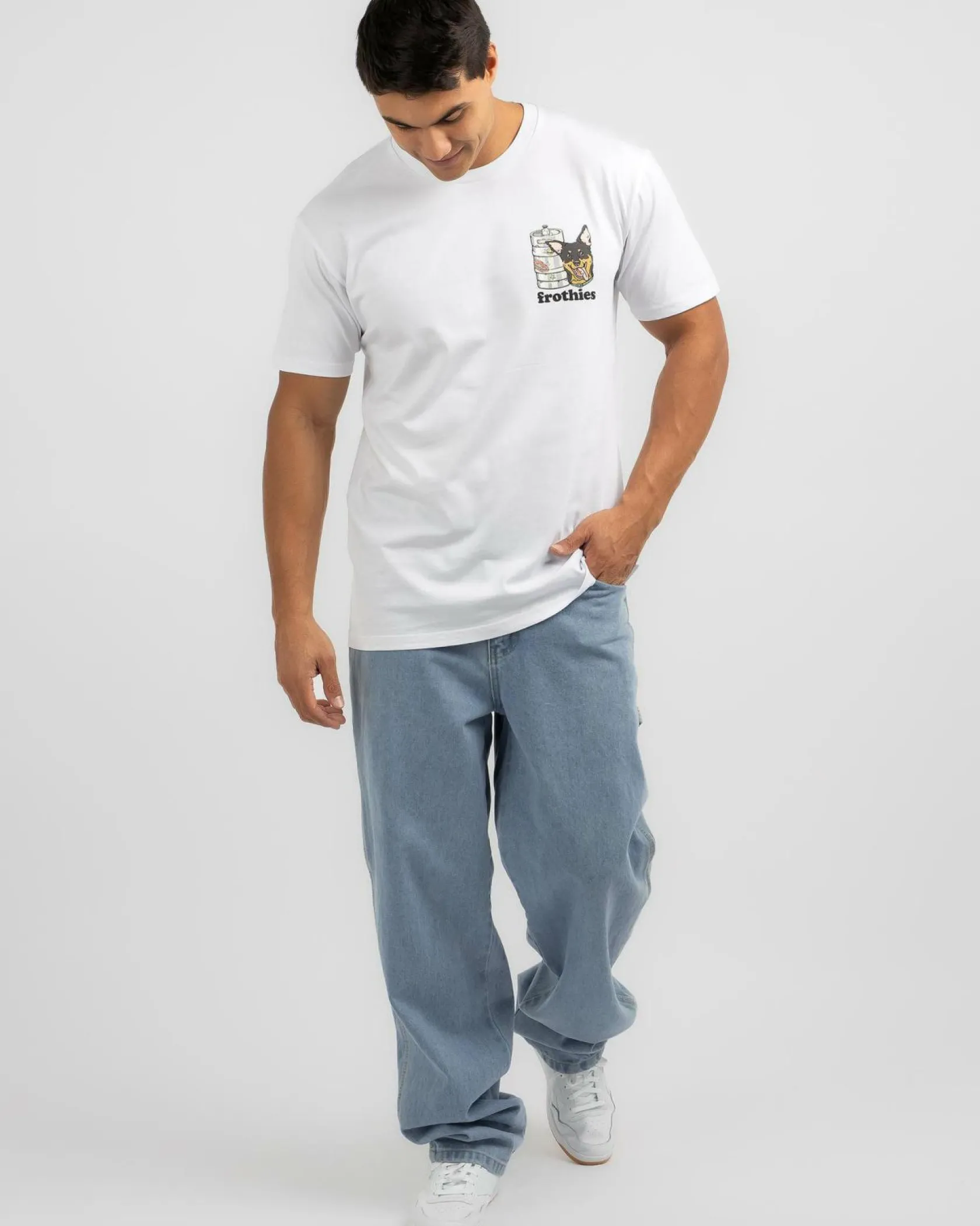 Frothies Kegs & Kelpies T-Shirt White New