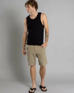 Volcom Kerosene Hybrid Walk Shorts Khaki Heather Discount