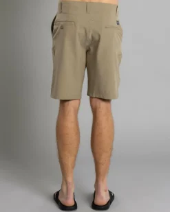 Volcom Kerosene Hybrid Walk Shorts Khaki Heather Discount