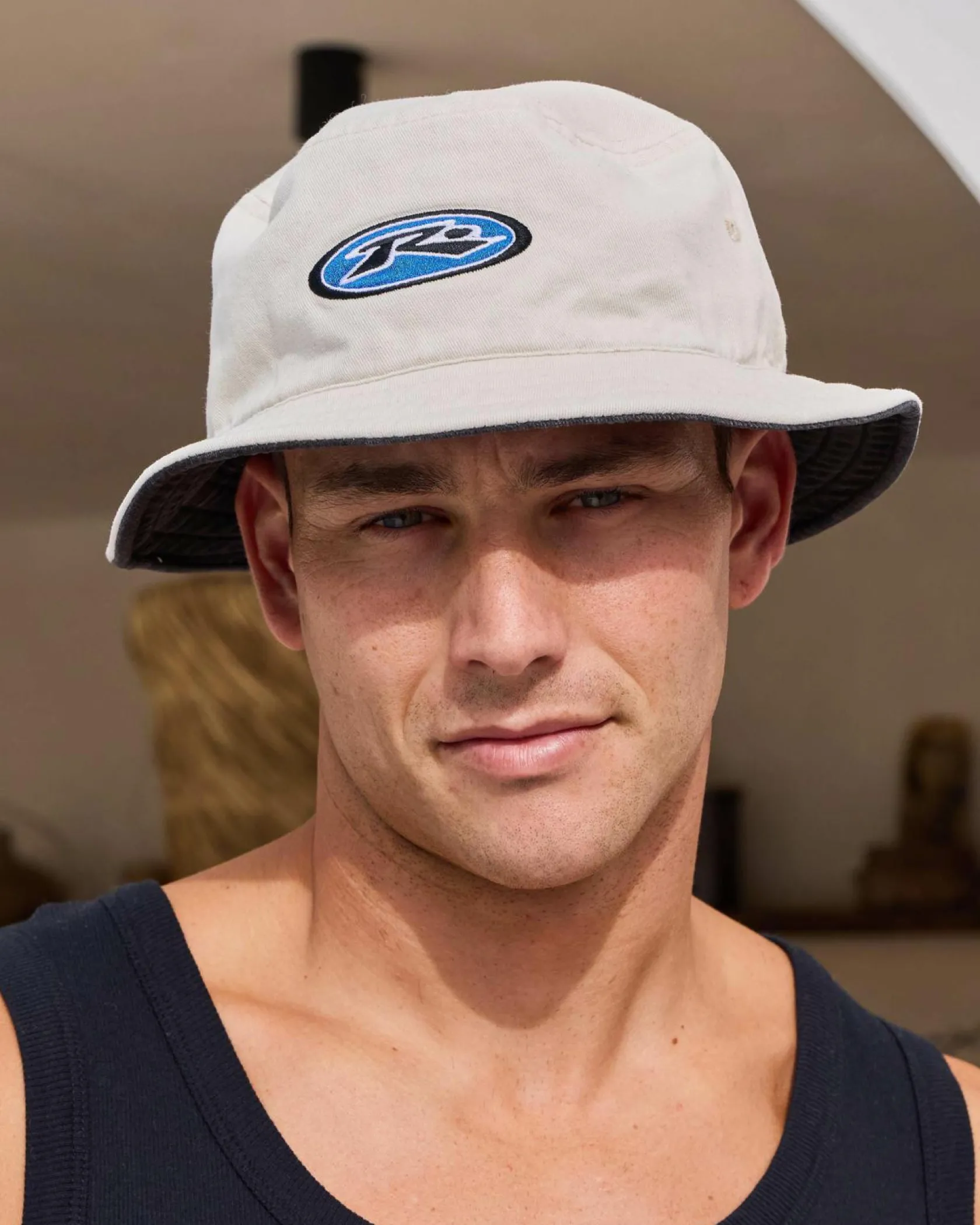 Rusty Kick Flip Reversible Bucket Hat Oatmeal 2 Best