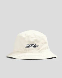 Rusty Kick Flip Reversible Bucket Hat Coal 2 Hot
