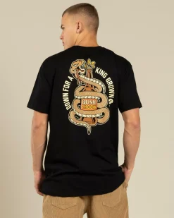 Bush Chook King Brown T-Shirt Black Sale