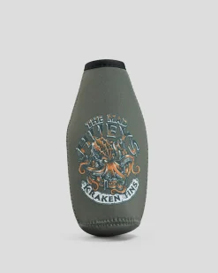 The Mad Hueys Kraken Port Hole Bottle Cooler Olive New