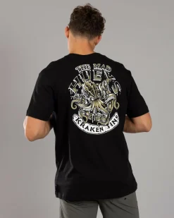 The Mad Hueys Kraken Port Hole T-Shirt Black Discount
