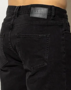 Kiss Chacey KS5 Slim Denim Shorts Vintage Black Hot