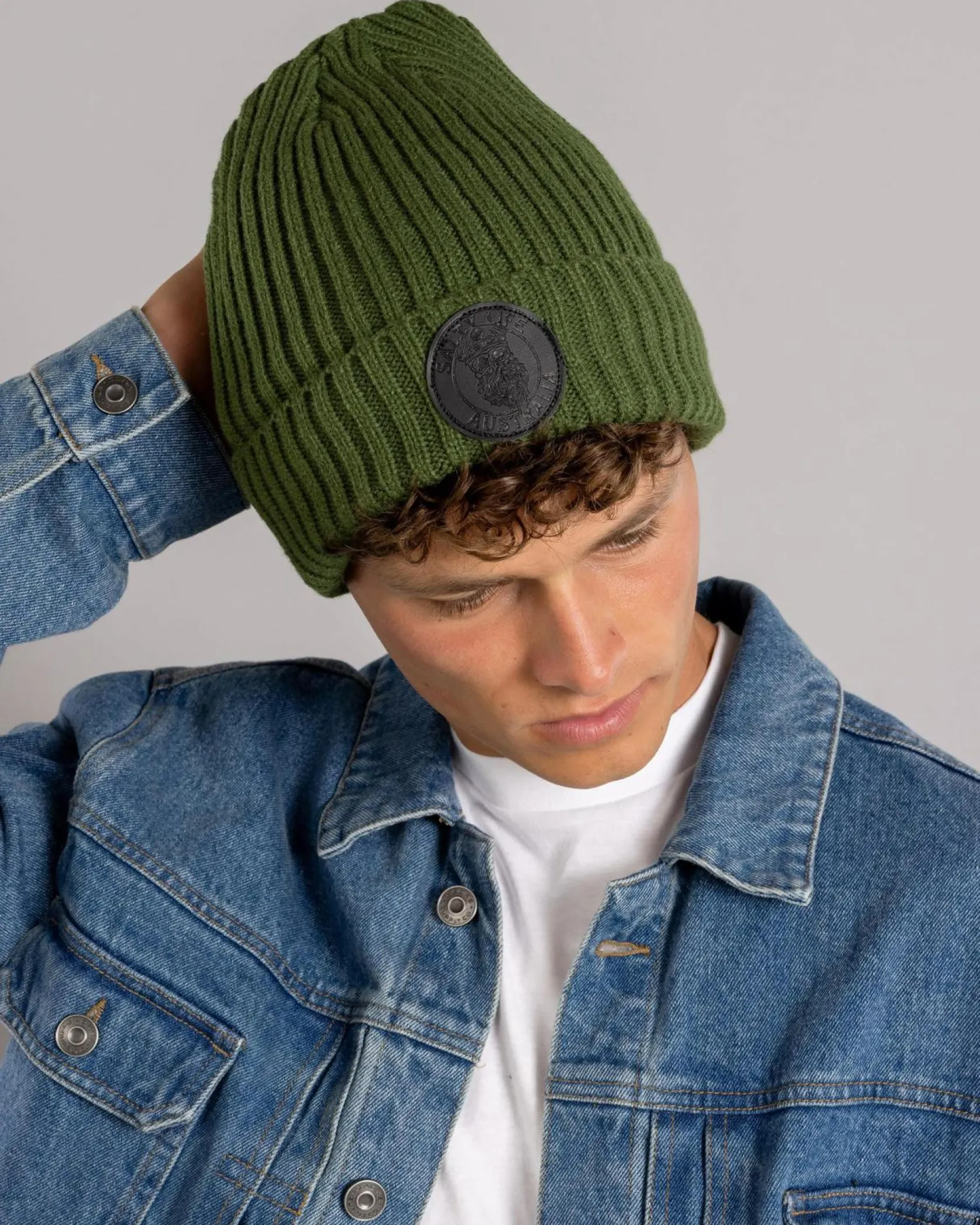Salty Life Land Ho Beanie Olive Outlet