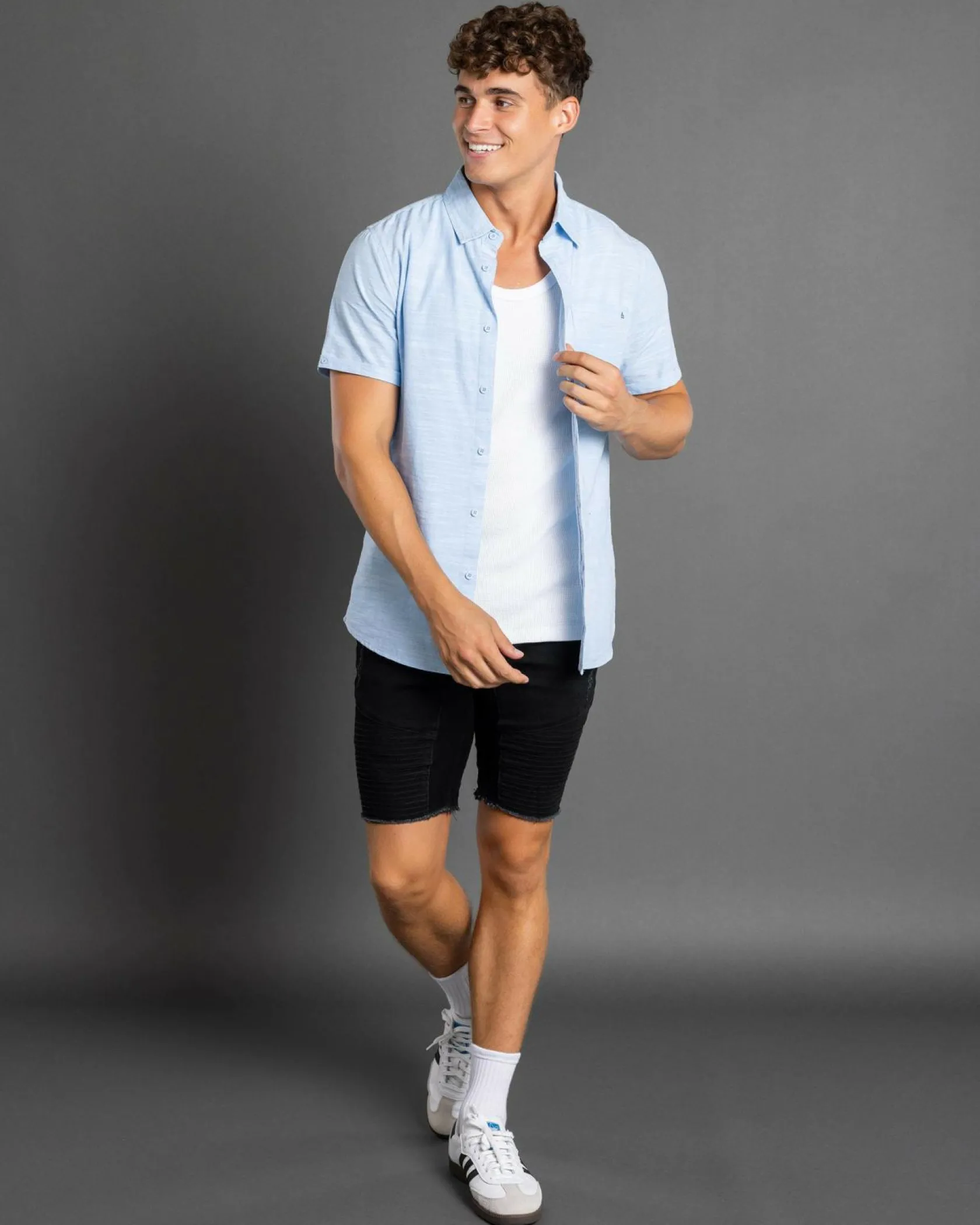 Lucid Laneway Walk Shorts Washed Black New