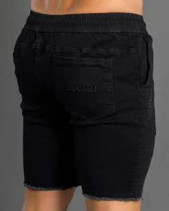 Lucid Laneway Walk Shorts Washed Black New