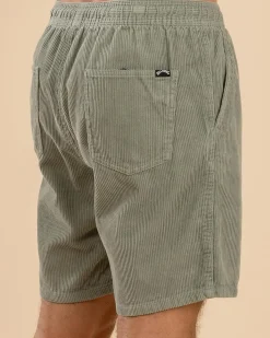Billabong Larry Cord Walk Shorts Green Ash Sale