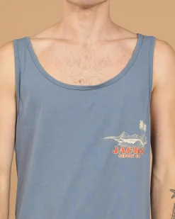 Jacks Latitude Singlet Slate Blue Discount