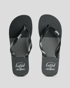 Lucid Latitude Thongs Black/grey/white Hot