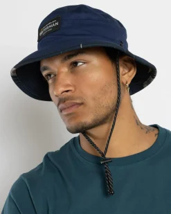 Quiksilver Lay Day Wide Brim Hat Majolica Blue New