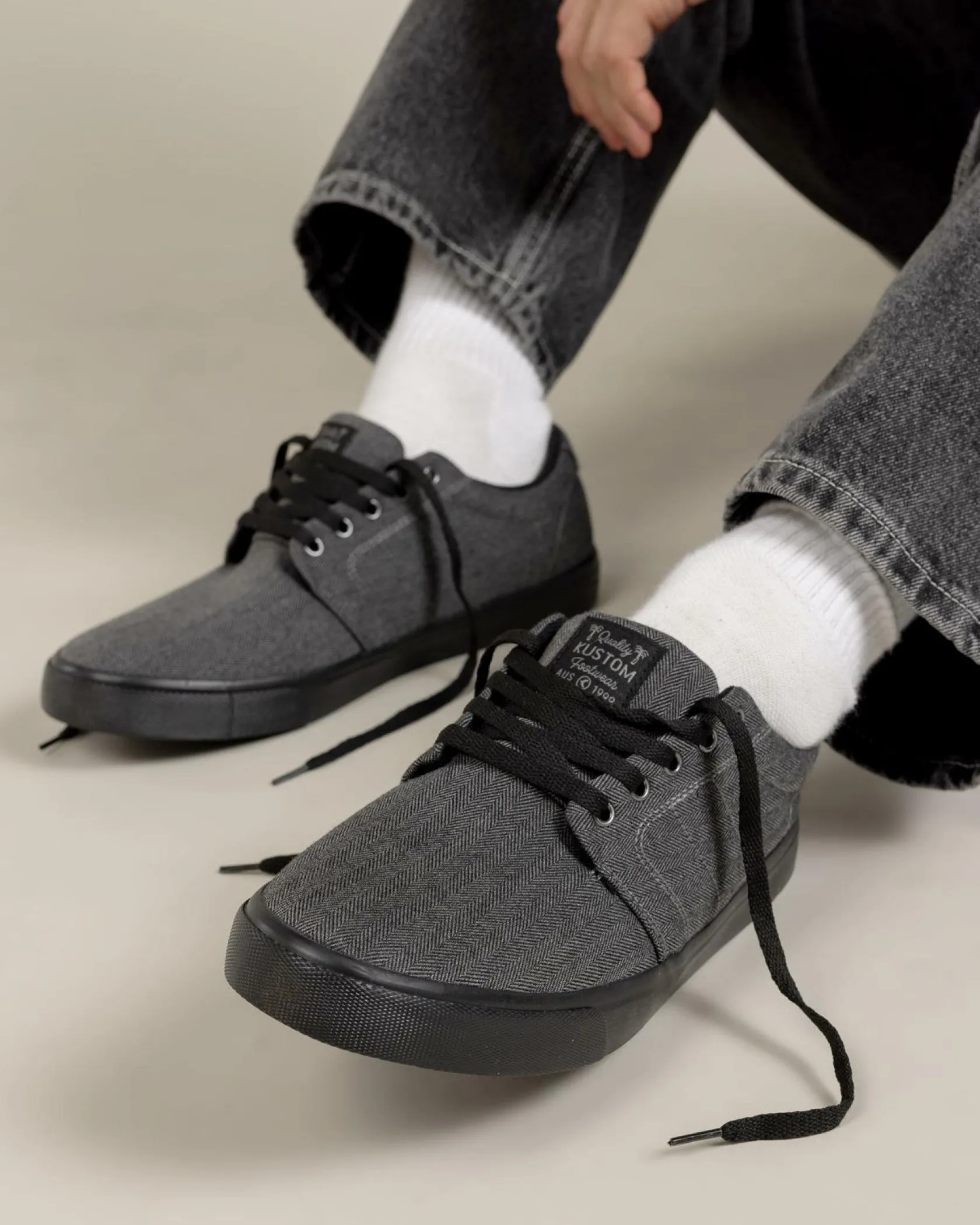 Kustom Layday Shoes All Black Sale