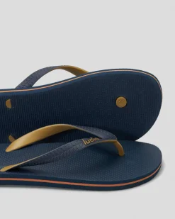 Lucid LCD Thongs Navy/tan Sale