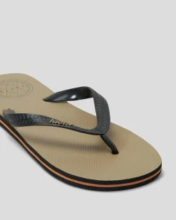 Lucid LCD Thongs Tan/black Clearance