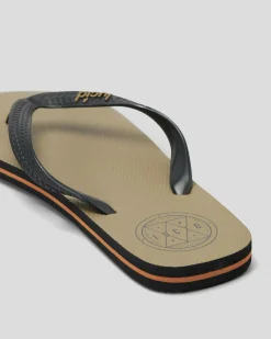Lucid LCD Thongs Tan/black Clearance