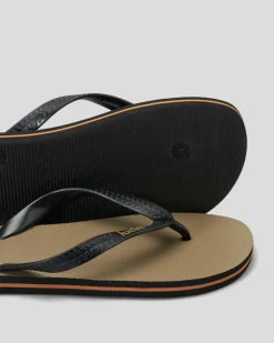 Lucid LCD Thongs Tan/black Clearance