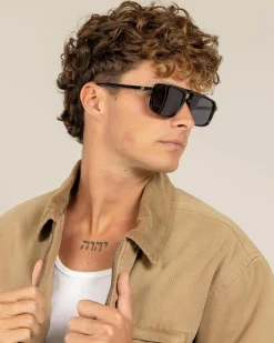 Le Specs Le Gars Polarised Sunglasses Black/ Smoke Mono Hot
