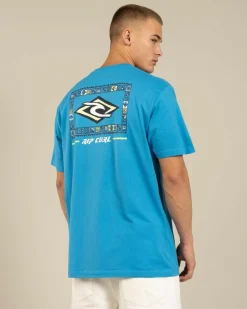 Rip Curl Legacy T-Shirt Northern Blue Clearance
