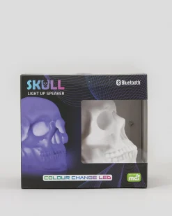 Get It Now Light Up Skull Speaker White Best