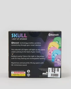 Get It Now Light Up Skull Speaker White Best